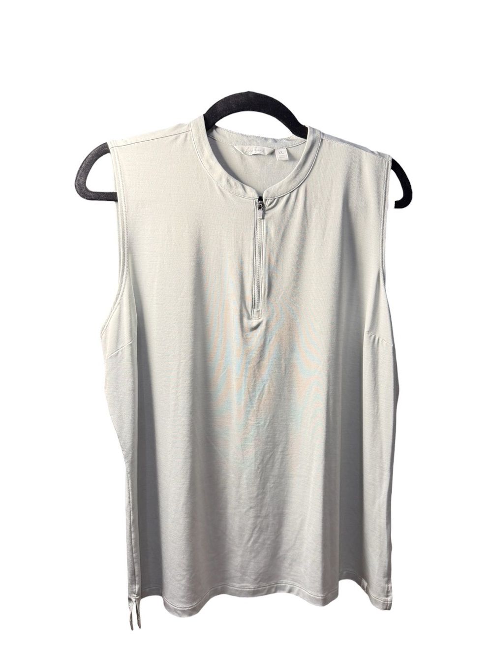 Lady Hagen Sleeveless Quarter Zip Golf Top Light Sage Green XL